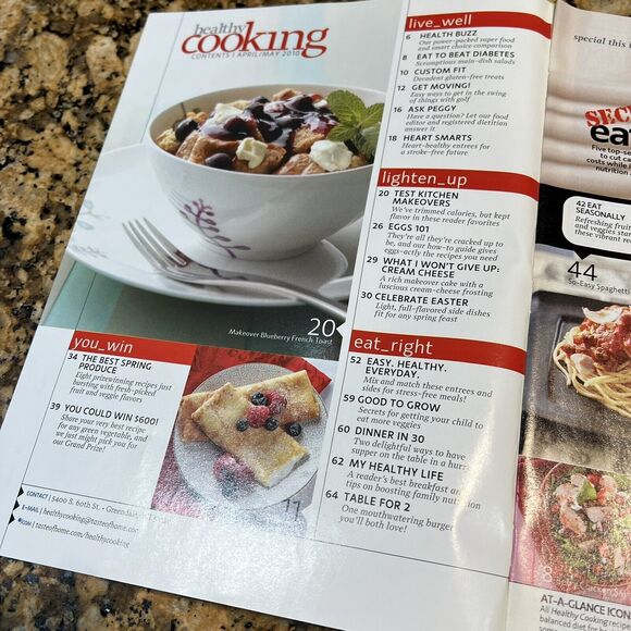 Lot of Taste of Homes Healthy Cooking Recipe Magazines 2010 Back Issue Set Of 6 - Picture 6 of 16
